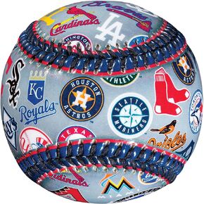 Franklin Sports 30 Club Baseball Teeball - Soft Strike - 30 Club Logo Ball (All Teams) - Soft Core - MLB Official Licensed Product