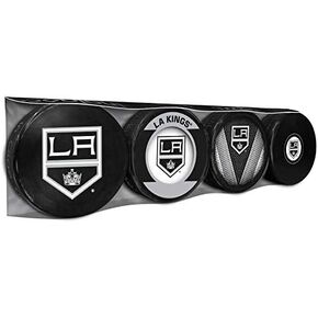 Kings Officially Licensed 4-Pack Hockey Puck Collection