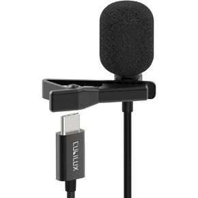 Cubilux Unidirectional USB C Lavalier Microphone, Type C Lapel MIC Compatible with MacBook, MacBook, iPhone 15+/15 Pro Max, iPad Pro, Samsung S23/S22 Z Fold/Flip 5/4/3/2, Pixel 8/7/6 Pro 7a/6a, 10FT