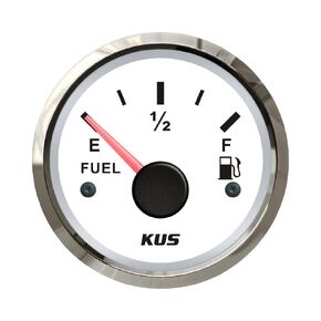 Kus 0-190 ohm Auto Fuel Gauge Fuel Level Gauge Gas Fuel Tank Level Meter for Racing Car Motorcycle Boat Tractor RV 12 24 Volts