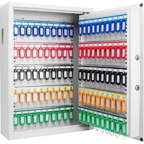 Barska Digital Electronic Keypad Wall Mount Key Safe Cabinet with Adjustable Shelves & Deposit Slot for Key Storage & Organization