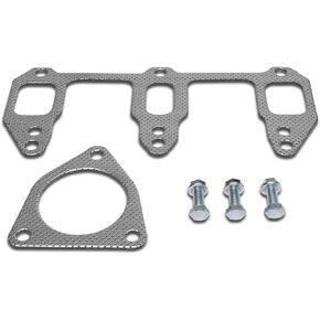 DNA Motoring GKTSET-MRX8 Aluminum Exhaust Manifold Header Gasket Set Replacement,Metallic