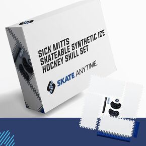 Skate Anytime - Synthetic Ice for Hockey - Skateable Artificial Ice Tiles - Backyard Ice Rink - Expandable