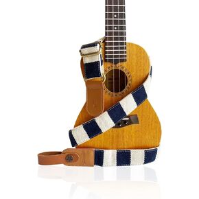 Premium Adjustable Ukulele Strap, Stylish Uke Straps Drill or No Drill Shoulder Harness Strap for All Size Ukuleles