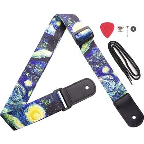 Ukulele Strap Adjustable Ukulele Shoulder Strap, Suitable for Soprano Concert Tenor Baritone String Instruments