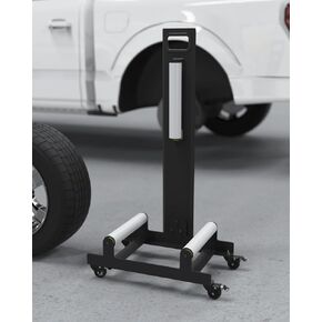 Rolling Wheel Detailing Stand 360 Tire Rolling Detailing System with Wheel Cleaning for Car Wheel Wash/Rim Cleaner Stand/Tire Shine Applicator Detailers