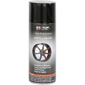 Premium High Gloss Black Wheel Paint - Brilliant Finish, High Durability, Fade-resistant, Quick Drying Rim Coating Spray Paint.
