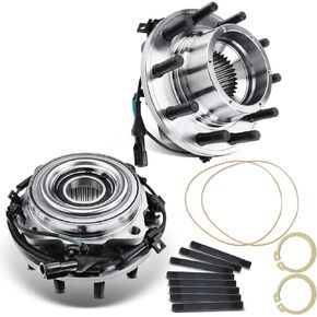 A-Premium 2 x Front Wheel Bearings and Hub Assembly Compatible with Ford F-450 Super Duty 2005-2010, F-550 Super Duty 2005-2010, 4WD & DRW, w/ABS 10-Lug, Replace # 515083