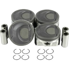 DNJ P181A Piston Set for 2010-2015 / Hyundai, Kia/Forte, Forte Koup, Forte5, Optima, Santa Fe, Sonata, Sorento, Sportage, Tucson / 2.4L / DOHC / 16V / VIN 1, VIN 2, VIN 3, VIN 6, VIN 7, VIN B