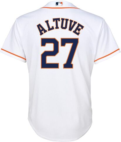 OuterStuff Jose Altuve Houston Astros MLB Kids Youth 8-20 White Home Player Jersey in Saudi Arabia