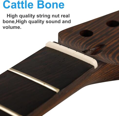 22fret ST Wenge جيتار كهربائي برأس كبير، رقبة 14 بوصة نصف قطر لوحة الأصابع، صامولة عظمية in Kuwait