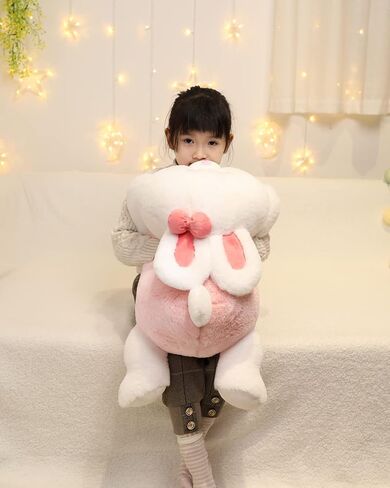 Easter Gifts Bunny Stuffed Animal Plush Pillow, 24 inch Cute Plush Toy, Large Soft Rabbit Plushie for Adults, Kids, Boys and Girls in Saudi Arabia