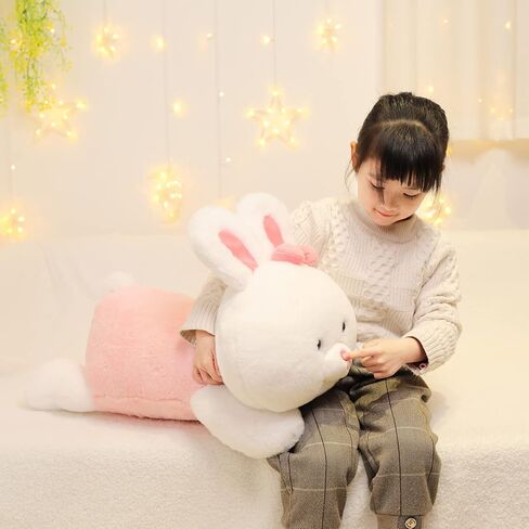 Easter Gifts Bunny Stuffed Animal Plush Pillow, 24 inch Cute Plush Toy, Large Soft Rabbit Plushie for Adults, Kids, Boys and Girls in Saudi Arabia