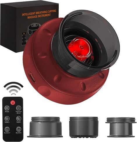 Professional Cupping Kit for Massage Therapy with Remote Control, Smart Cupping Therapy Set, Electric Cupping Massager for Targeted Pain Relief in Saudi Arabia