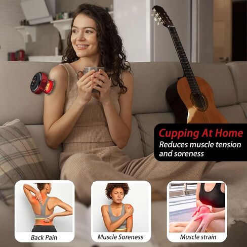 Professional Cupping Kit for Massage Therapy with Remote Control, Smart Cupping Therapy Set, Electric Cupping Massager for Targeted Pain Relief in Saudi Arabia