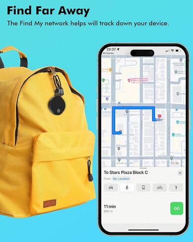 Tag Tracker- Bluetooth Keys Tracker Work with Apple Find My APP (iOS14.6 and Above only) Smart Tag Item Finder Locator for Kids Luggage Pets and More 1 Pack Black in Saudi Arabia