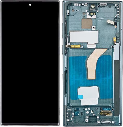 【 إصدار الولايات المتحدة】استبدال شاشة AMOLED لهاتف Samsung Galaxy S22 Ultra 5G مع طقم إطار لهاتف Samsung s22u SM-G908a SM-S908u S908w LCD مجموعة شاشة تعمل باللمس مع أدوات 6.8 بوصة أخضر in Saudi Arabia
