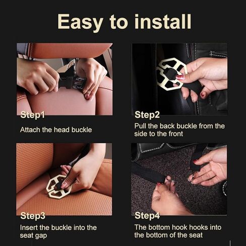 عبوتان من منظم المقعد الخلفي للسيارة مع صينية طاولة قابلة للطي، منظم المقعد الخلفي للسيارة من جلد البولي يوريثان للأطفال لتخزين الألعاب مع جيب حامل طاولة طعام قابل للطي مع حامل كمبيوتر لوحي بشاشة تعمل باللمس (أسود) in Kuwait