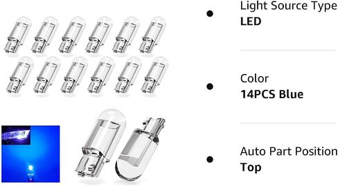 لمبة LED للسيارة DOKeep T10 194 161 168 921 2825 158 c194 192 لوحة ترخيص W5W باب علامة 6000K مصباح داخلي أبيض 12 فولت (30 قطعة أبيض) in Saudi Arabia