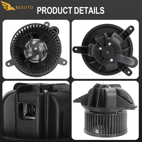 محرك منفاخ سخان HVAC مع مروحة متوافق مع سيارات جيب شيروكي ورانجلر 60 Aniversario، Sahara، SE، 2-Door 4-Door 2.5L 4.0L - يستبدل 700095 4886150AA 3010234 PM6002 in Kuwait