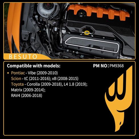 محرك منفاخ سخان HVAC متوافق مع مركبات الألعاب/PON/Scion، Vibe 2009-2010، tC 2011-2016، xB 2008-2015، Corolla 2009-2018 L4 1.8 2019، Matrix 2009-2014، RAV4 2006-2018 - يستبدل PM9368 in Kuwait