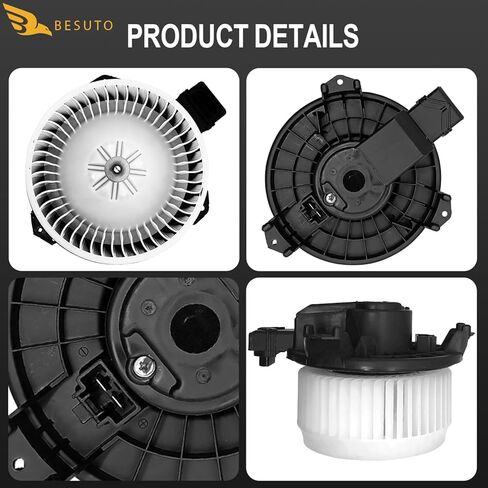 محرك منفاخ سخان HVAC متوافق مع مركبات الألعاب/PON/Scion، Vibe 2009-2010، tC 2011-2016، xB 2008-2015، Corolla 2009-2018 L4 1.8 2019، Matrix 2009-2014، RAV4 2006-2018 - يستبدل PM9368 in Kuwait
