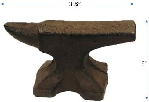 Anvil Paperweight - Antique Rustic Finish Desk Decor For Man Cave, Game Room, Dad Gift, 1 Pound in Kuwait
