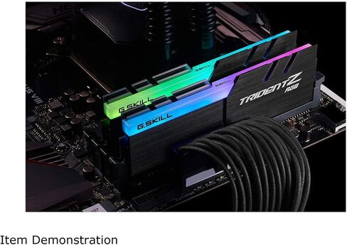 G.SKILL Trident Z RGB Series (Intel XMP) DDR4 RAM 16GB (2x8GB) 3600MT/s CL18-22-22-42 1.35V Desktop Computer Memory UDIMM (F4-3600C18D-16GTZR) in Kuwait