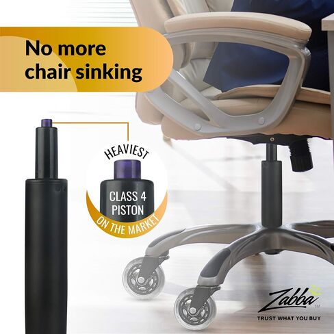 Office Chair Cylinder Replacement - Includes Removal Tool, Gloves, Gas Cylinder w/Hydraulic Piston in Saudi Arabia