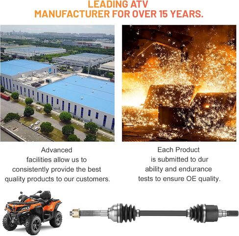 Front CV Axle Shaft for Kubota RTV 900/1100/1140 2004 2005 2006 2007 2008 2009 2010 2011 2012 2013 2014 2015 2016 K7561-15310 K7561-15313 - 1 Pcs Left/Right in Saudi Arabia