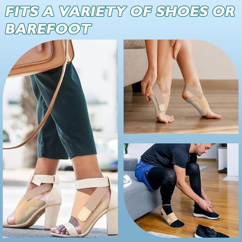 دعامات دعم قوس Ailaka لالتهاب اللفافة الأخمصية، أكمام قابلة للتعديل لدعم قوس القدم مع وسادة جل لتخفيف آلام قوس القدم المسطحة in Kuwait