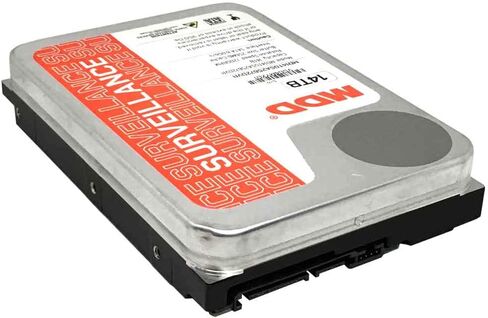 MDD (MDD14TSATA25672DVR) 14TB 7200RPM 256MB Cache SATA 6.0Gb/s 3.5inch Internal Surveillance Hard Drive - 3 Years Warranty (Renewed) in Saudi Arabia
