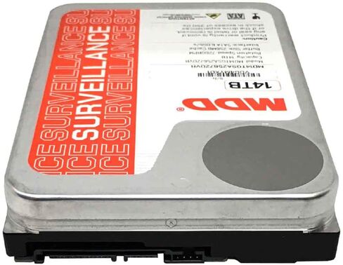 MDD (MDD14TSATA25672DVR) 14TB 7200RPM 256MB Cache SATA 6.0Gb/s 3.5inch Internal Surveillance Hard Drive - 3 Years Warranty (Renewed) in Saudi Arabia
