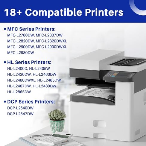 خرطوشة حبر TN229XL للأخ 229 TN229 TN-229 TN 229XL 229XXL تعمل من أجل MFC-L3780CDW HL-L3280CDW MFC-L3720CDW HL-L3220CDW HL-L3300CDW طابعة ألوان رقمية مدمجة لاسلكية (عالية الإنتاجية، BK/C/M/Y) in Kuwait