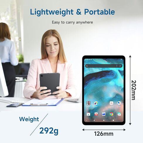 تابلت ALLDOCUBE 8.4 بوصة، Helio G99 Android Tablet مع Widevine L1 iPlay50 Mini Pro NFE، FHD+ 1920x1200 Android13 Tablet، 16 جيجا (8+8) ذاكرة الوصول العشوائي 256 جيجا بايت ROM 512 جيجا قابلة للتوسيع، 5MP/13MP 4G LTE بلوتوث 5.2 in Kuwait