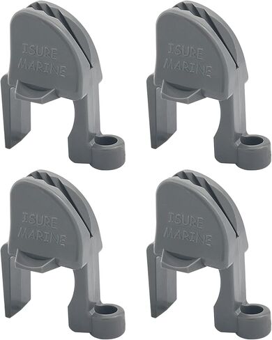 ISURE MARINE 4 قطعة مشابك حاجز القارب قارب ضبط سريع عائم قارب مربع السكك الحديدية الحاجز المرابط/مقاطع/شماعات للمصدات in Kuwait