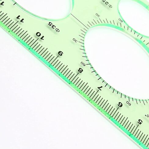 قوالب دائرة قياس مسطرة هندسية قالب مسطرة هندسية للمكتب والمدرسة، بناء القوالب، قوالب الرسم in Saudi Arabia