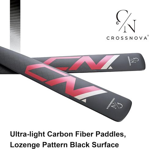 مجداف جرينلاند 220 سم / 86.6 بوصة، 590 جرام / 1.3 رطل، خفيف الوزن للغاية من ألياف الكربون بالكامل مجداف كاياك للتجديف (نمط معين أسود كربوني) in Kuwait