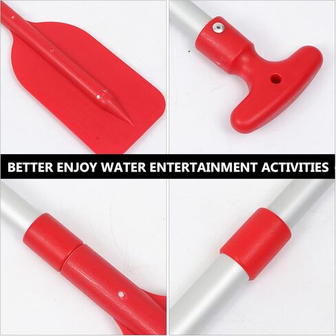 مجداف كاياك تلسكوبي من BESPORTBLE بمقاس 22-41 بوصة من سبائك الألومنيوم مجداف قابل للطي للقوارب والتجديف بالكاياك وركوب الدراجات المائية والزورق في الهواء الطلق والرياضات المائية (أحمر) in Kuwait