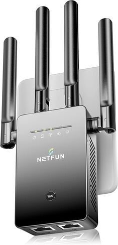 معزز إشارة موسع واي فاي يصل إلى 9956 قدم مربع للمنزل، مكرر إنترنت طويل المدى ومضخم إشارة مع منفذ إيثرنت - إعداد سهل بنقرة واحدة، يدعم 40 جهازًا، نقطة وصول in Kuwait