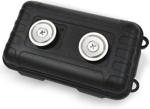 Magnetic Key Box for Under Car - Hide A Key Outside, Waterproof Car Key Holder Magnetic Keychain Holder for Car Keys (Black) in Saudi Arabia