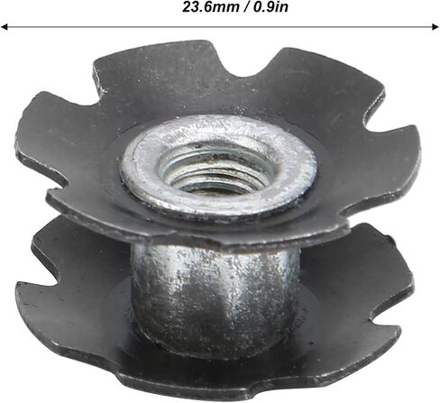 Keenso 23.6mm Aluminum Alloy Bicycle Headset Nut Bike Front Fork Headset Star Nut Cycling Accessory for Mountain Bike Road Bike Bicycles and Spare Parts in Saudi Arabia