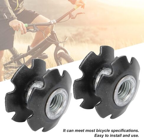 Keenso 23.6mm Aluminum Alloy Bicycle Headset Nut Bike Front Fork Headset Star Nut Cycling Accessory for Mountain Bike Road Bike Bicycles and Spare Parts in Saudi Arabia