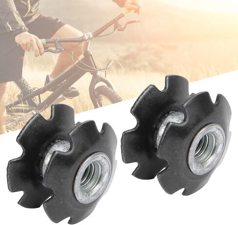 Keenso 23.6mm Aluminum Alloy Bicycle Headset Nut Bike Front Fork Headset Star Nut Cycling Accessory for Mountain Bike Road Bike Bicycles and Spare Parts in Saudi Arabia
