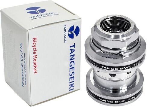 Tange MX320 Headsets Old School BMX 1" Threaded 32.7mm Cup, Super Polish Silver, TAS2958 in Saudi Arabia