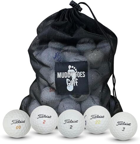 48 كرات معاد تدويرها ومستخدمة في Titleist Mix - حالة جيدة - جاهزة للعب (RTP) - كرات الجولف المستعملة المعاد تدويرها in Kuwait
