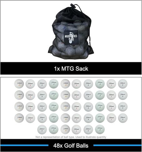 48 كرات معاد تدويرها ومستخدمة في Titleist Mix - حالة جيدة - جاهزة للعب (RTP) - كرات الجولف المستعملة المعاد تدويرها in Kuwait
