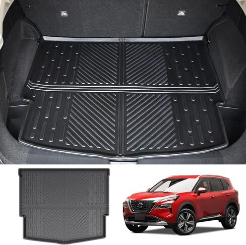 Cargo Mat Fit for 2021-2024 Nissan Rogue Cargo Liner TPE Trunk Mat All Weathear Seats Back Protector for 2021 2022 2023 2024 Nissan Rogue Accessories(Backrest Mat) in Saudi Arabia