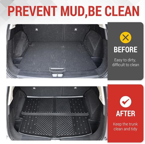 Cargo Mat Fit for 2021-2024 Nissan Rogue Cargo Liner TPE Trunk Mat All Weathear Seats Back Protector for 2021 2022 2023 2024 Nissan Rogue Accessories(Backrest Mat) in Saudi Arabia