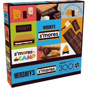 Buffalo Games - Hershey - S'Mores Collage - 300 Piece Jigsaw Puzzle for Adults -Challenging Puzzle Perfect for Game Nights - Finished Size is 21.25 x 15.00